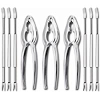 Delaspe Mariscos Herramientas 9pcs Cangrejo Mariscos Langosta Pierna Sheller Tenedores Set para Accesorios de Cocina